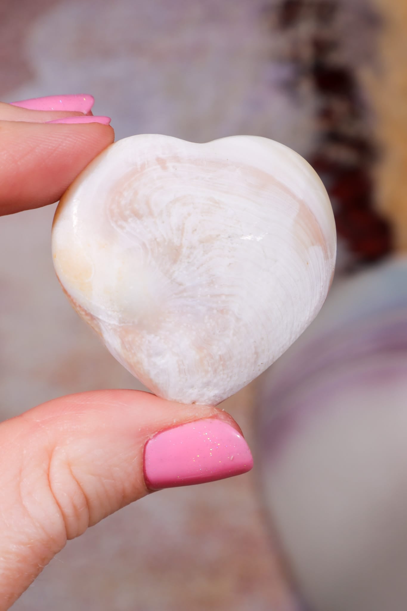 Shiva Shell Hearts | 20-30mm | Indonesia Hearts Tali & Loz Crystals