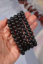 Shungite Beaded Bracelet (Bead Size 0.8cm), Intuitively Chosen Bracelets Tali & Loz Crystals