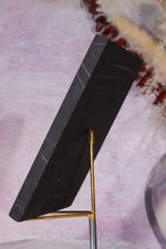 Shungite Rectangle Charging Plate 15cm, Russia Slices Tali & Loz Crystals