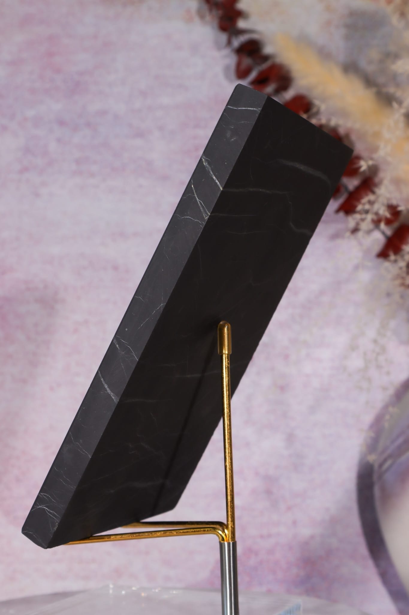 Shungite Rectangle Charging Plate 15cm, Russia Slices Tali & Loz Crystals