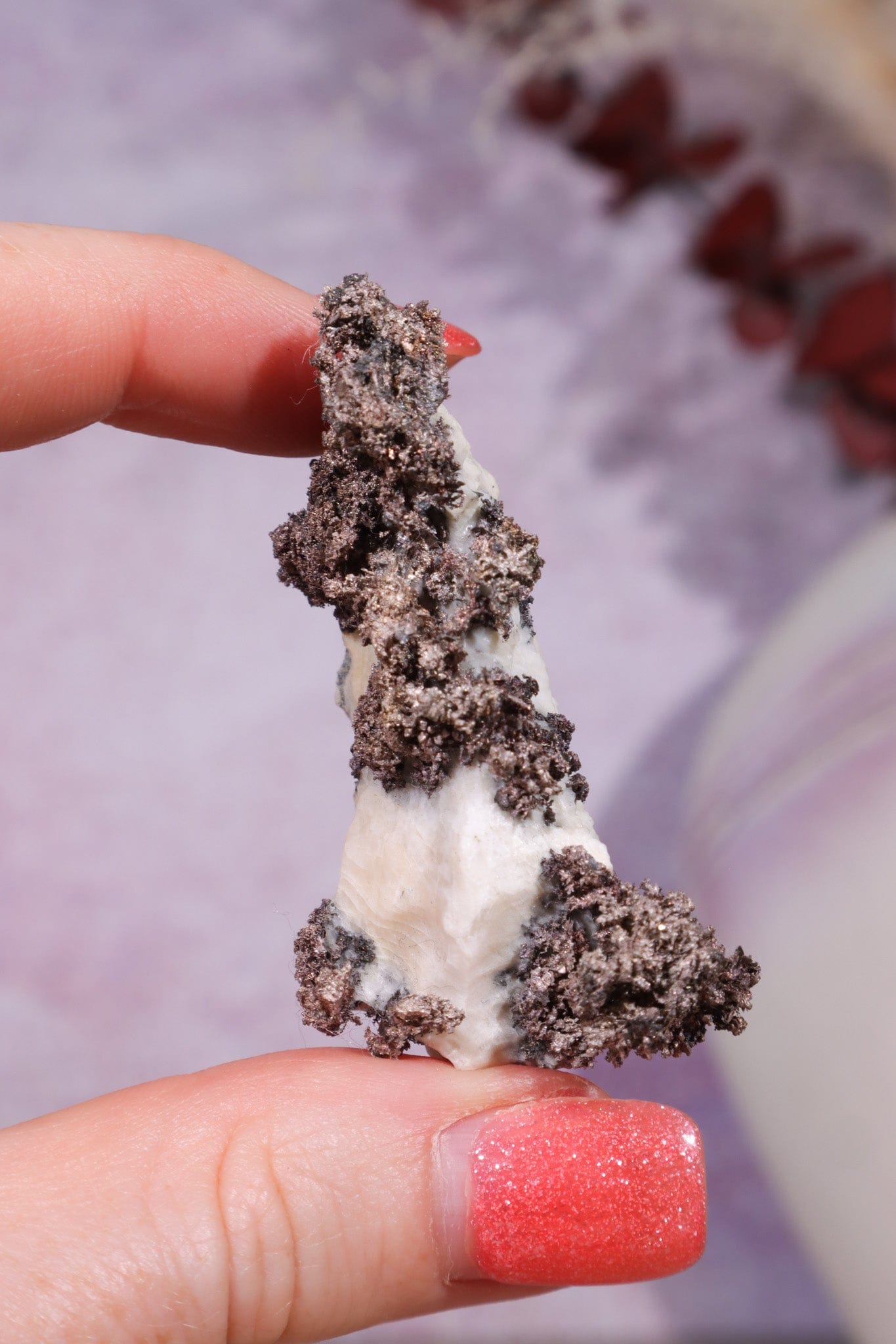 Silver on Calcite Specimen 25gr, Sold as Seen Specimen Tali & Loz Crystals