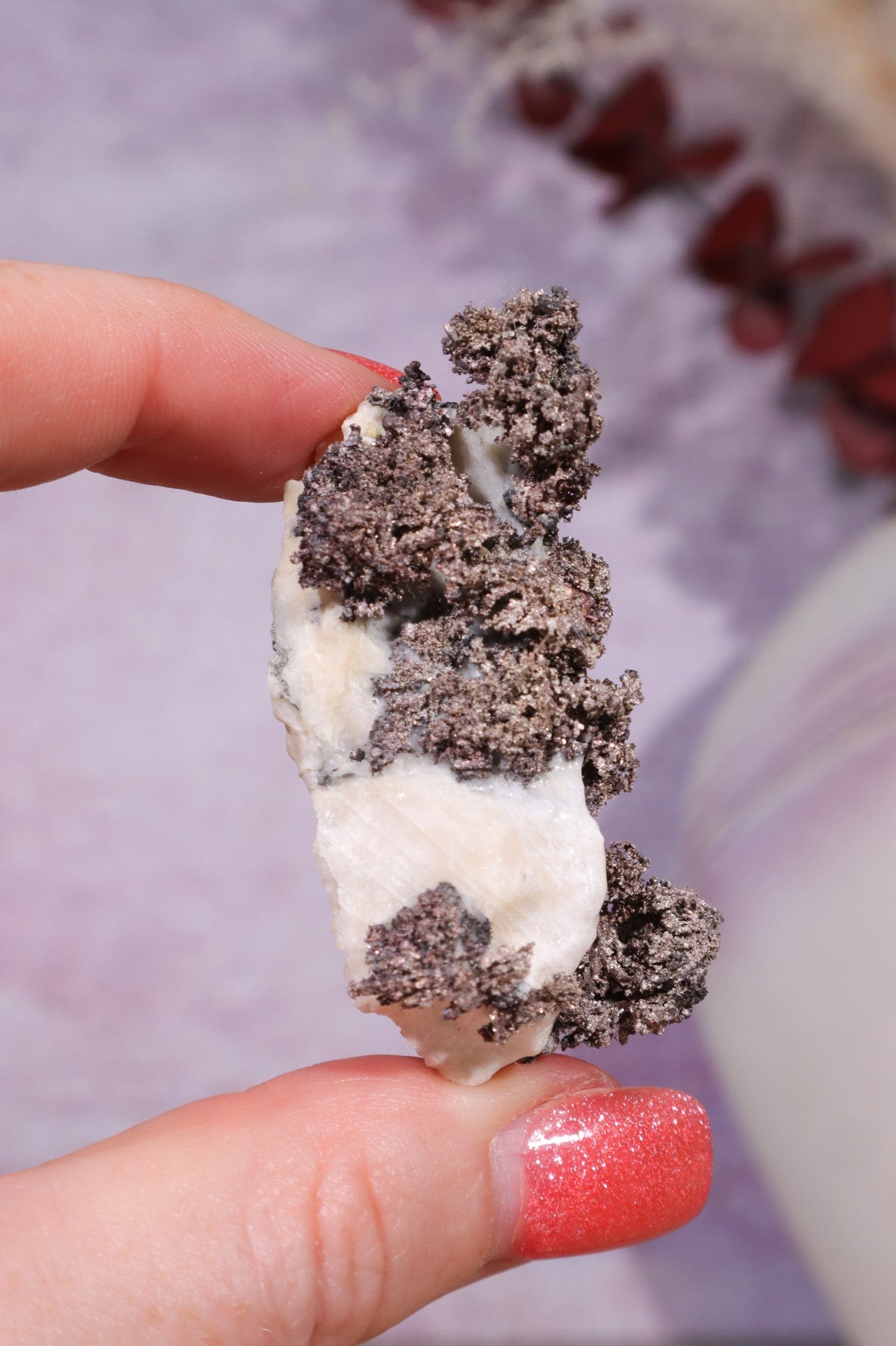 Silver on Calcite Specimen 25gr, Sold as Seen Specimen Tali & Loz Crystals