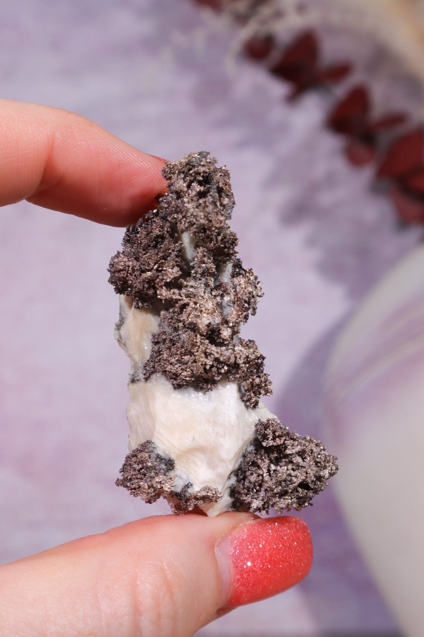 Silver on Calcite Specimen 25gr, Sold as Seen Specimen Tali & Loz Crystals