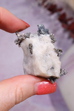 Silver on Calcite Specimen 26.70gr, Sold as Seen Specimen Tali & Loz Crystals