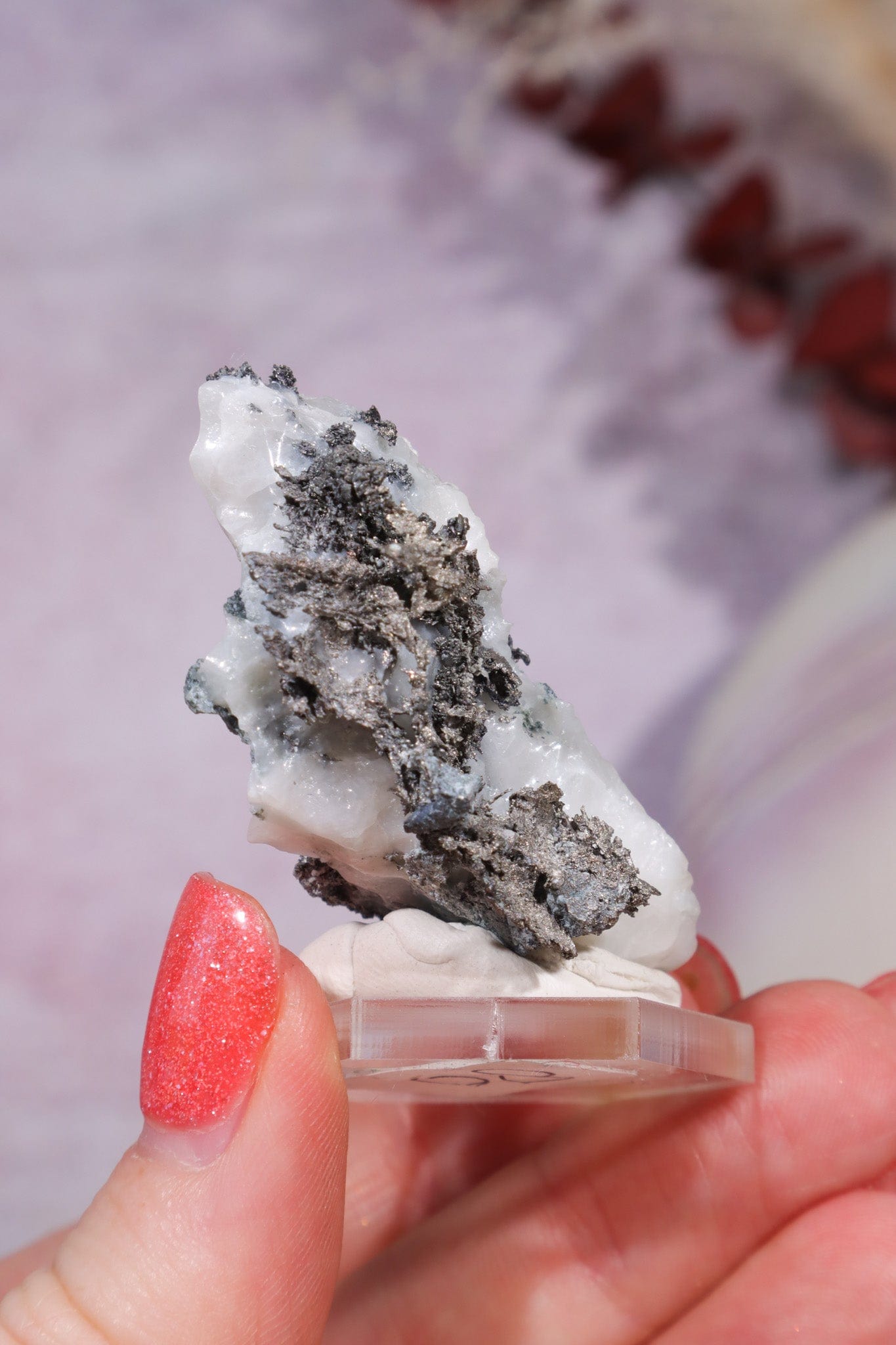 Silver on Calcite Specimen 27.90gr, Sold as Seen Specimen Tali & Loz Crystals