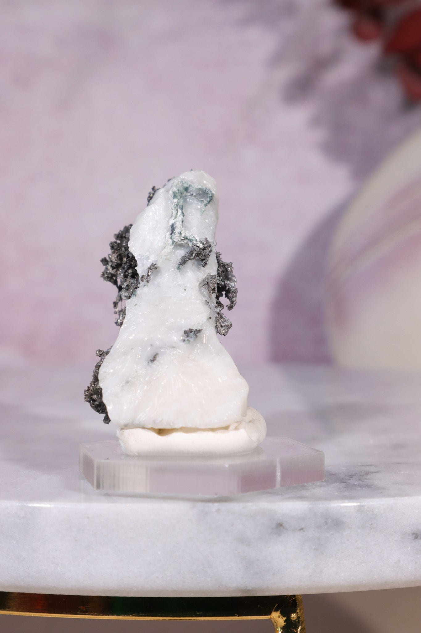 Silver on Calcite Specimen 27.90gr, Sold as Seen Specimen Tali & Loz Crystals