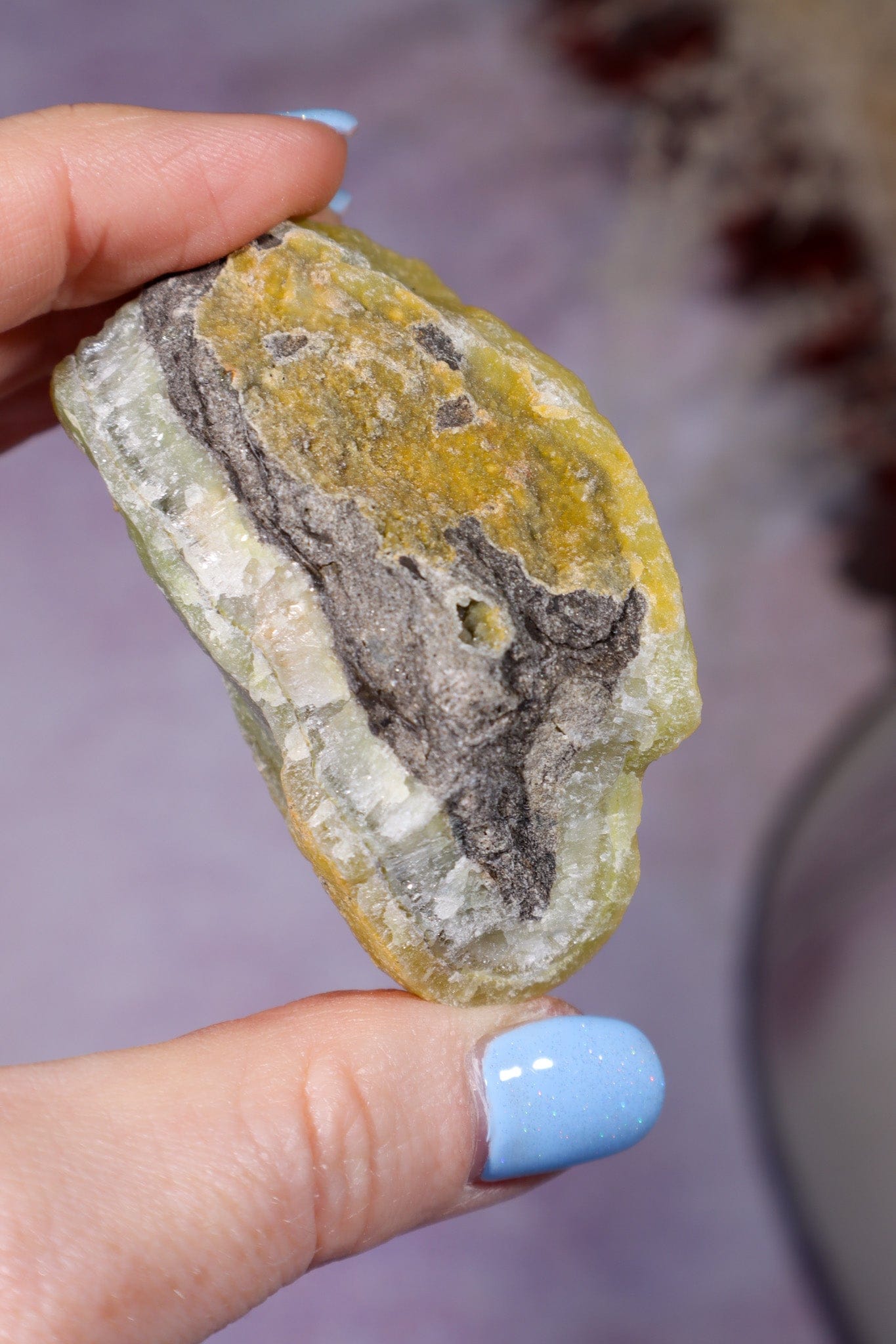 Smithsonite Specimen 123gr, China Specimen Tali & Loz Crystals