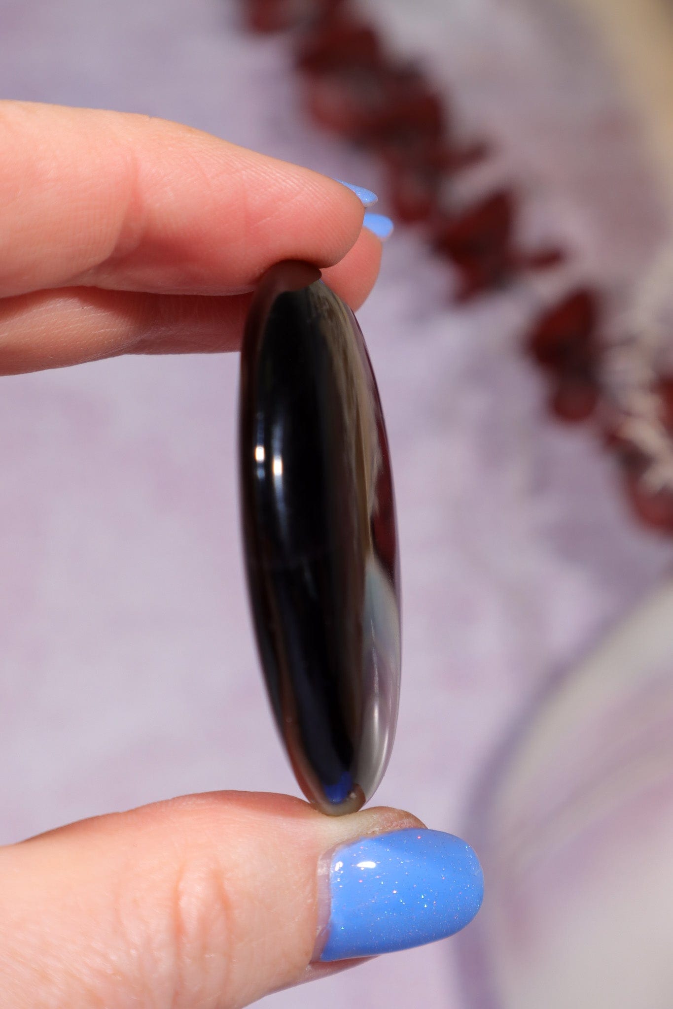 Smokey Fluorite Palmstones 5cm Palmstones Tali & Loz Crystals