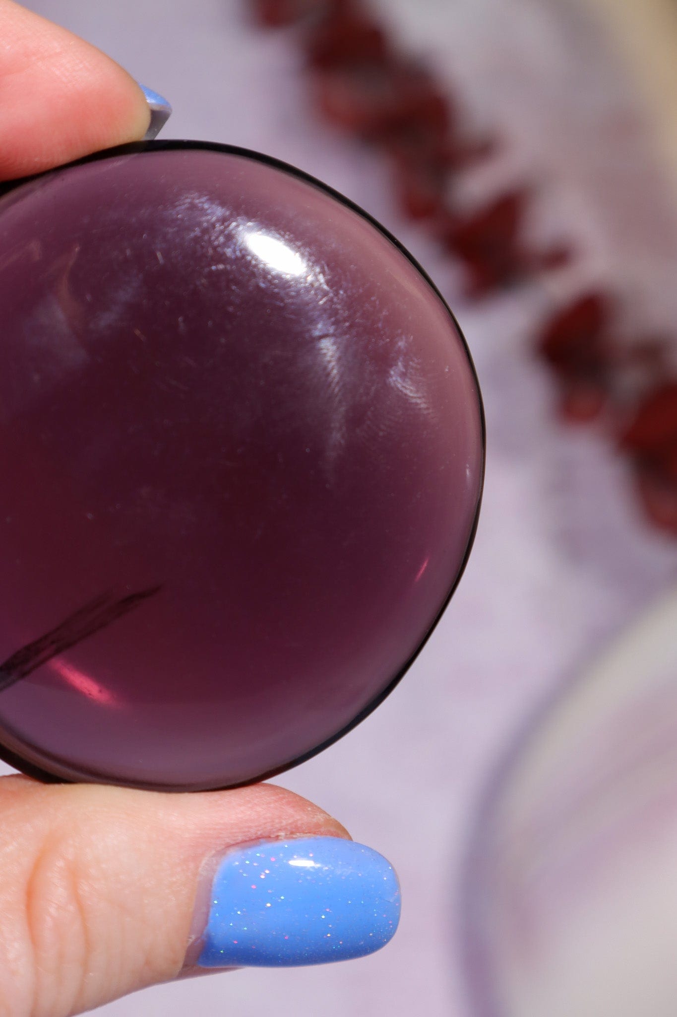 Smokey Fluorite Palmstones 5cm Palmstones Tali & Loz Crystals