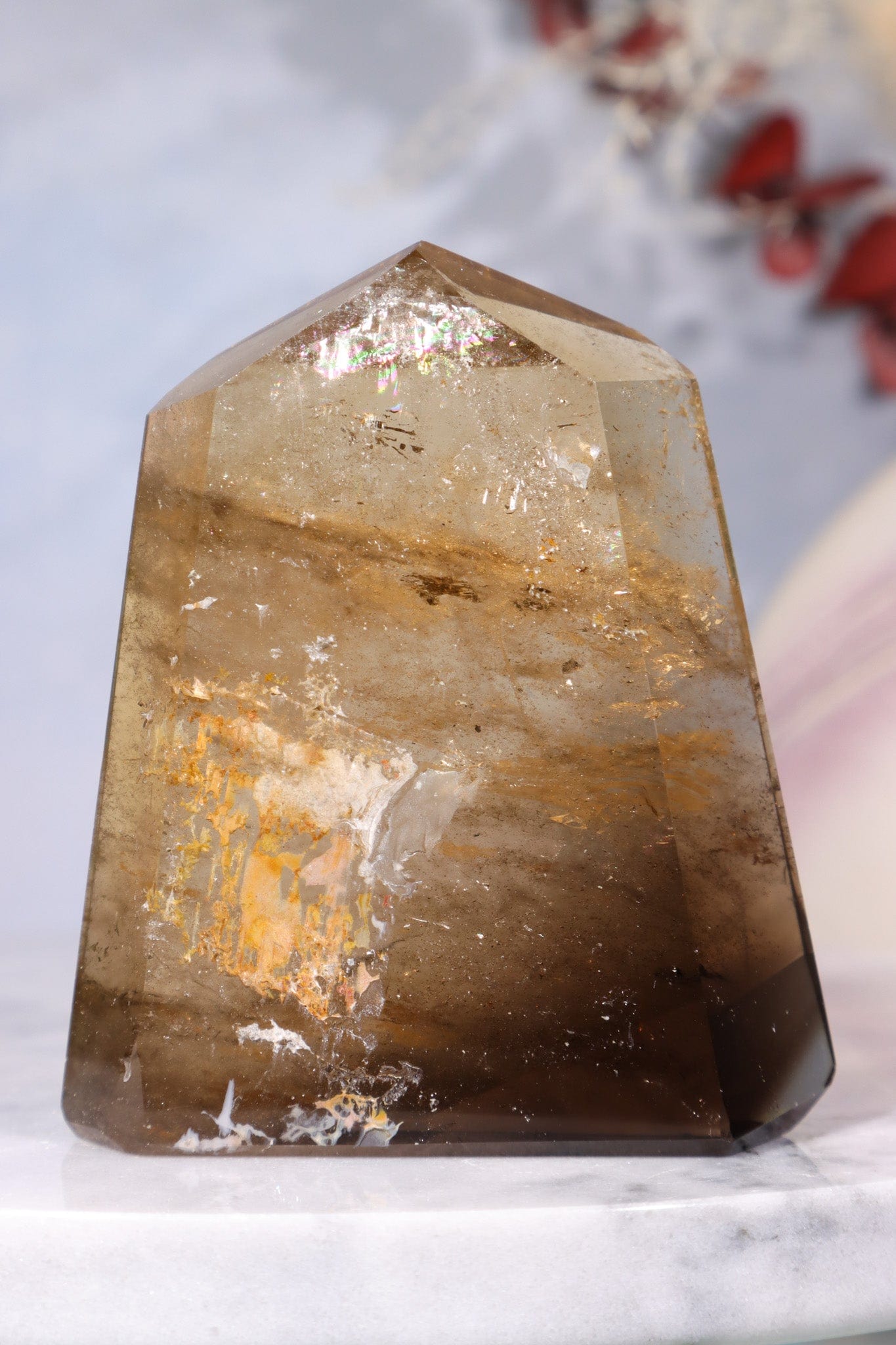 Smokey Quartz And Citrine Tower 7.3cm Towers Tali & Loz Crystals