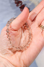 Smokey Quartz Beaded Bracelet (Bead Size 0.6cm) Bracelets Tali & Loz Crystals