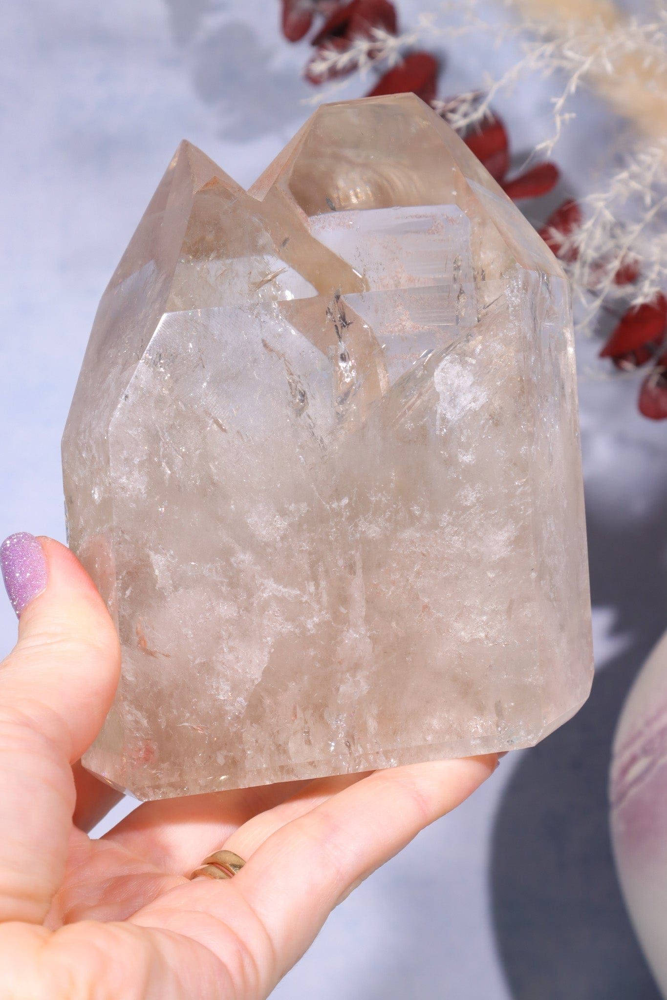 Smokey Quartz Double Point With Phantom Inclusions 0.9KG Points Tali & Loz Crystals