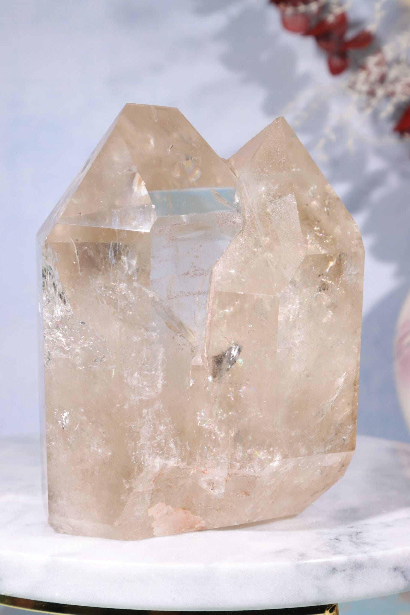 Smokey Quartz Double Point With Phantom Inclusions 0.9KG Points Tali & Loz Crystals