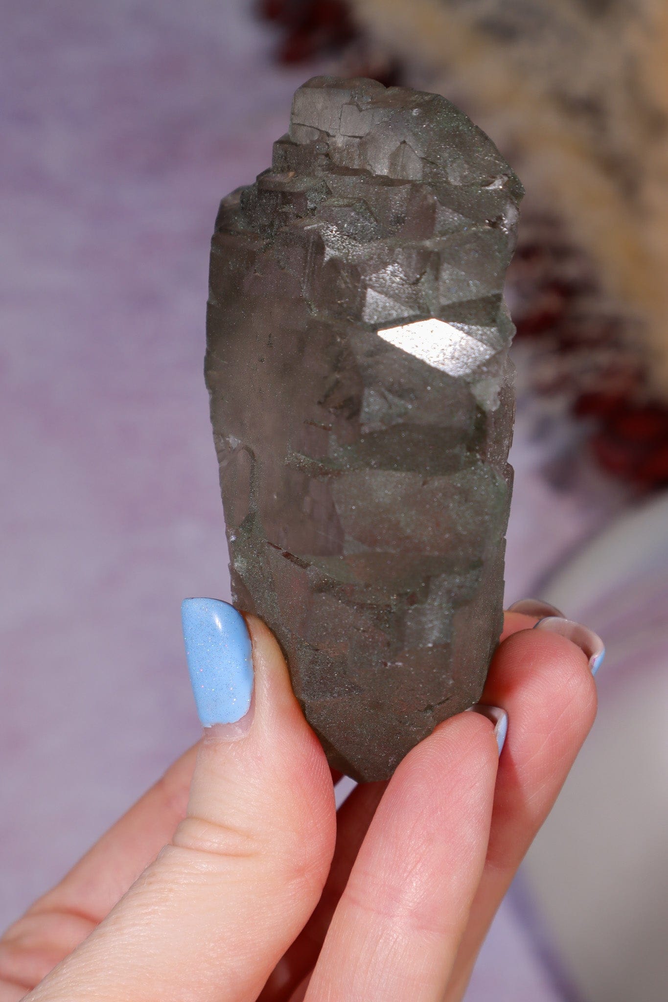 Smokey Quartz Gwindel 8cm, Mont Blanc, France Minerals Tali & Loz Crystals