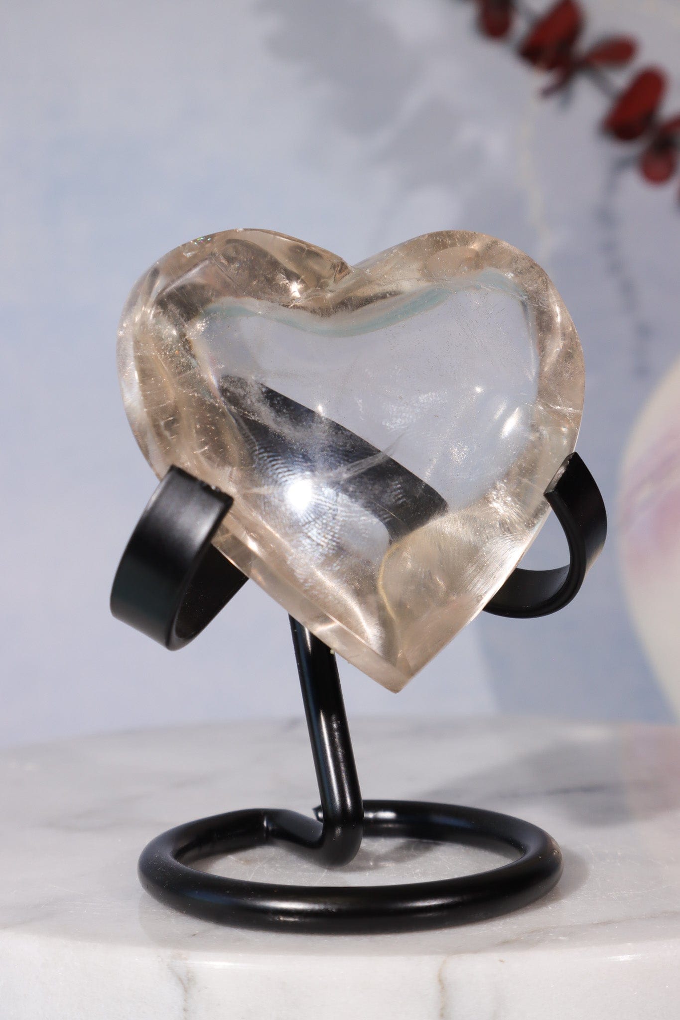 Smokey Quartz Heart Carving, Sold as Seen Hearts Tali & Loz Crystals