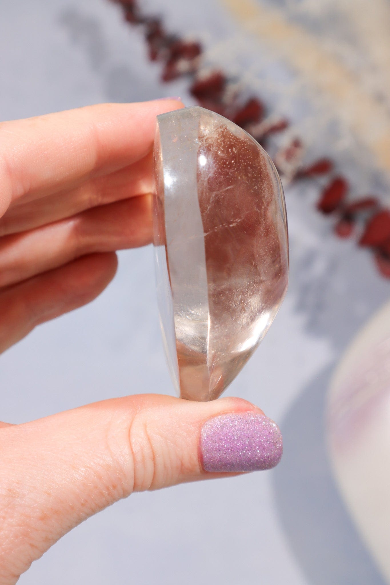 Smokey Quartz Heart Carving, Sold as Seen Hearts Tali & Loz Crystals