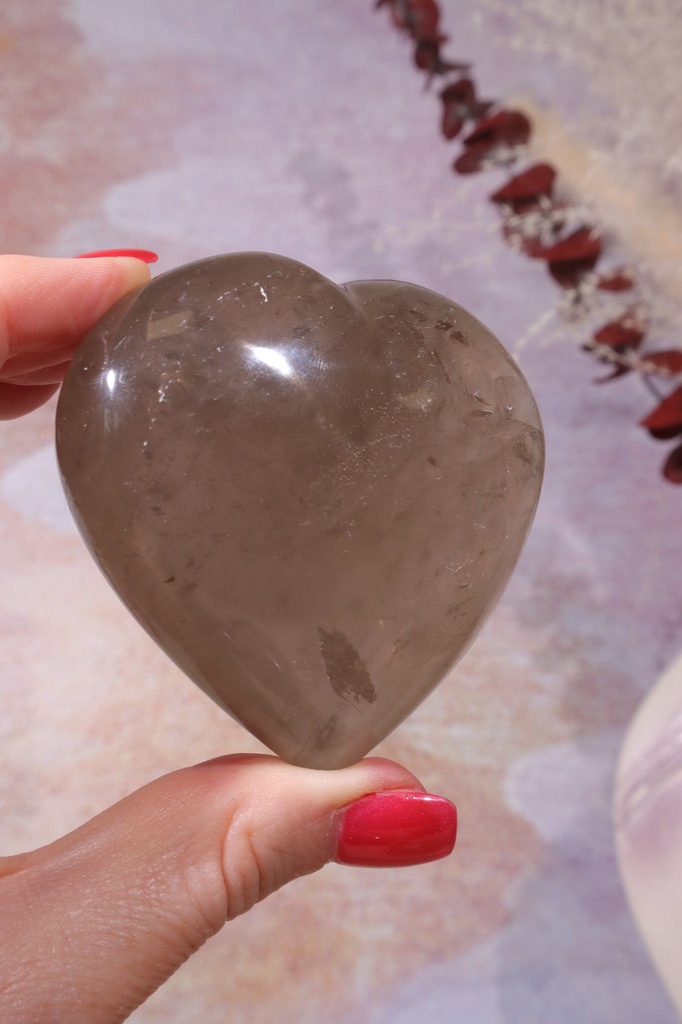 Smokey Quartz Heart, Sold As Seen Hearts Tali & Loz Crystals