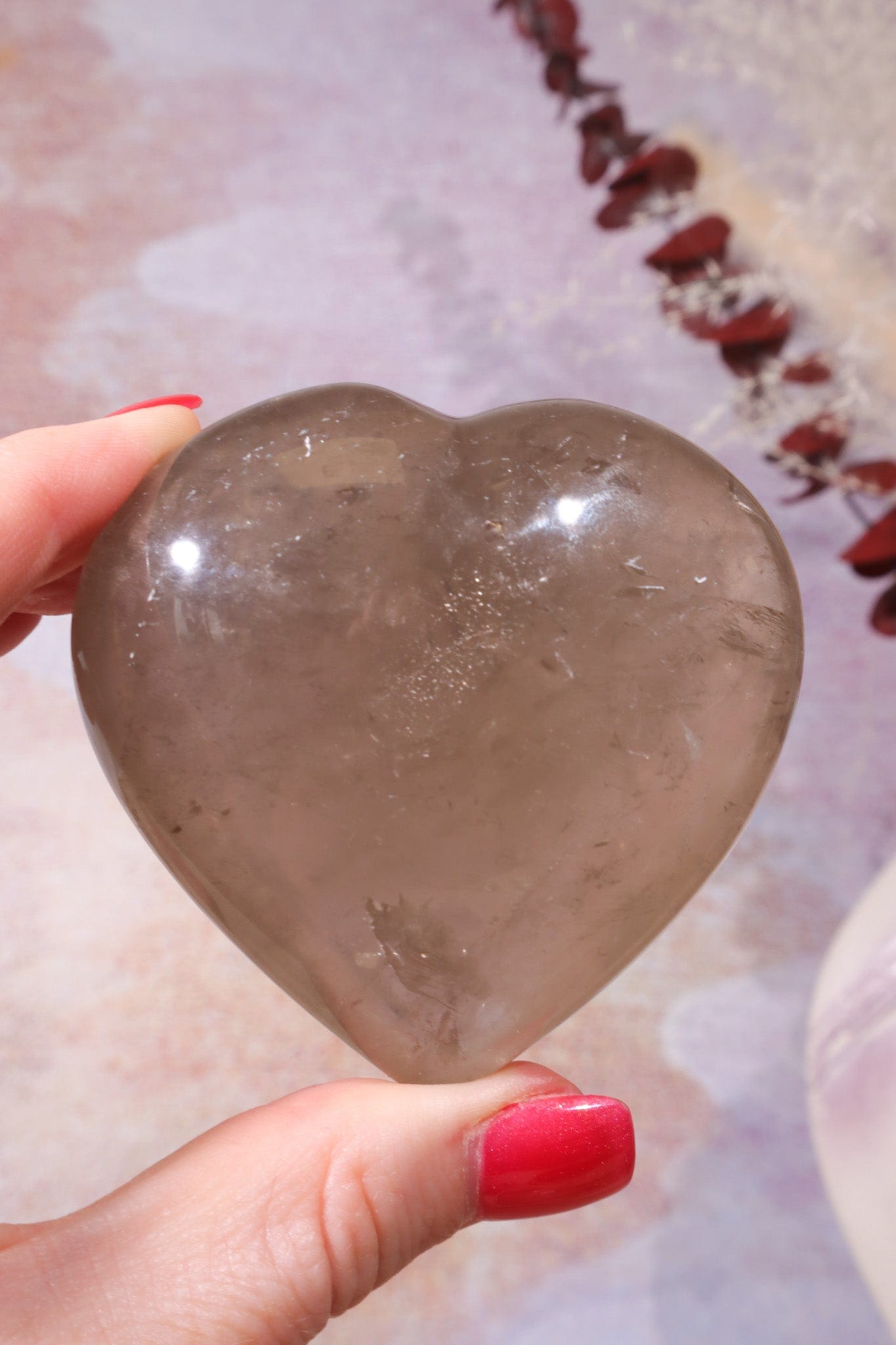 Smokey Quartz Heart, Sold As Seen Hearts Tali & Loz Crystals