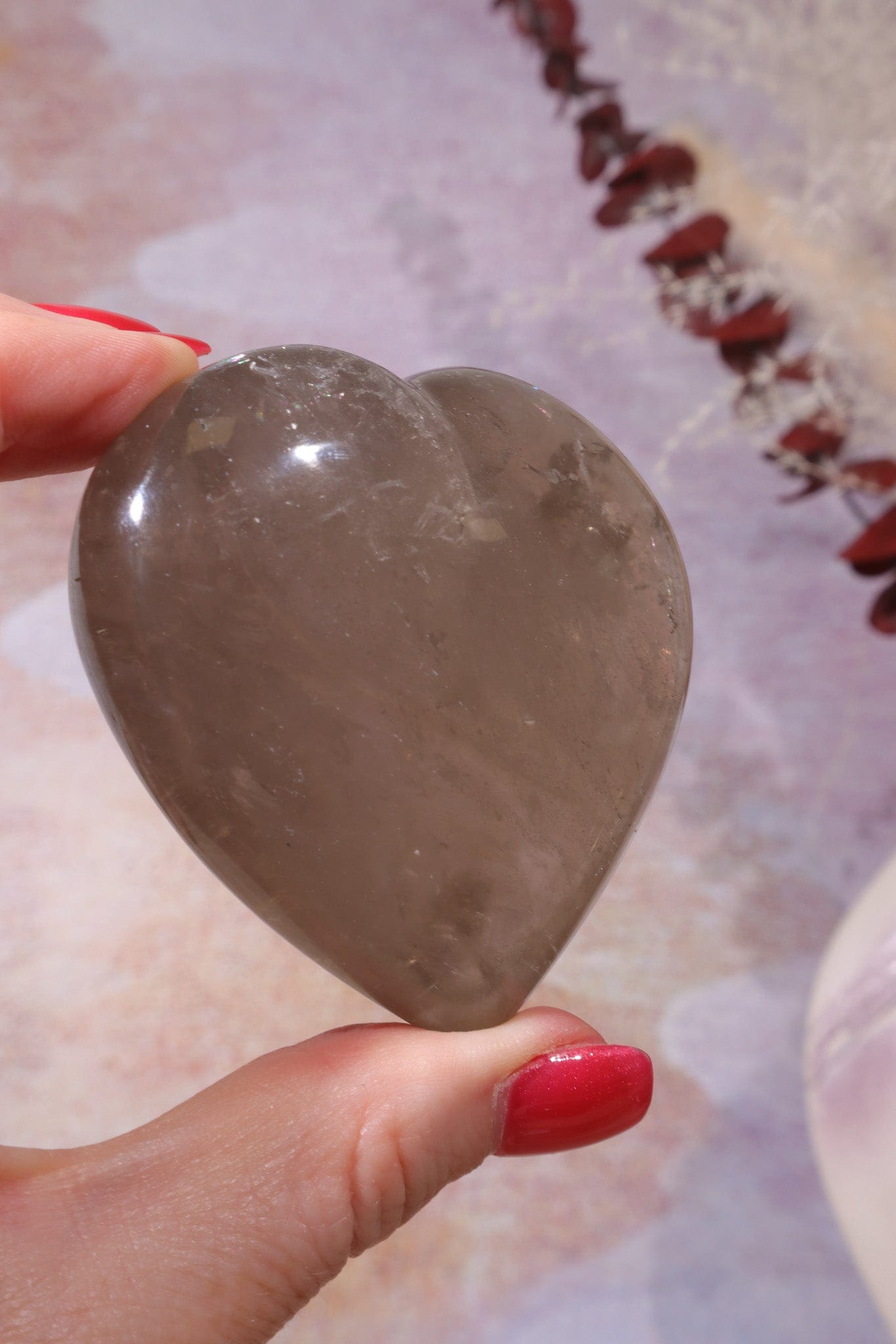 Smokey Quartz Heart, Sold As Seen Hearts Tali & Loz Crystals