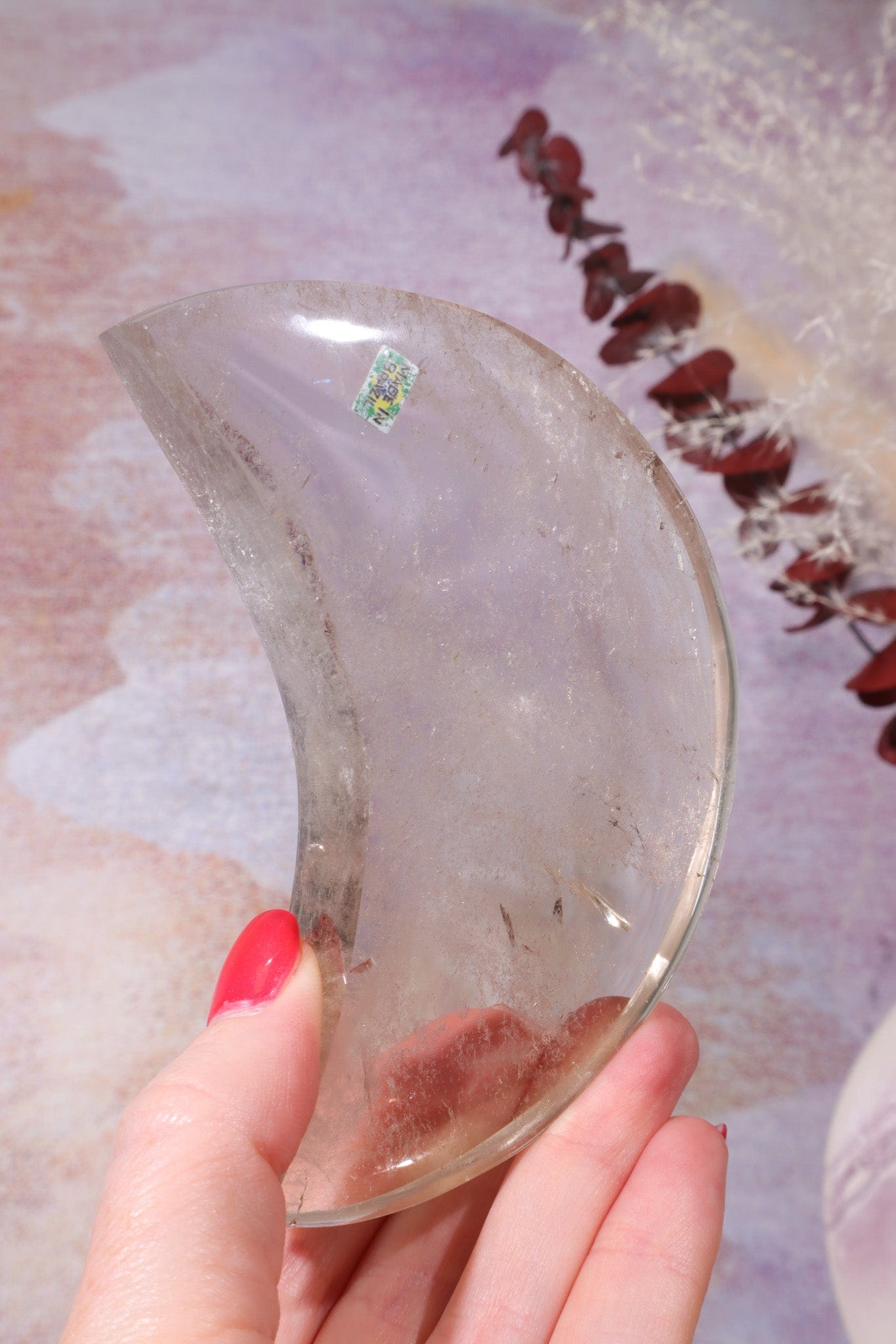 Smokey Quartz Moon Carving , Sold as Seen Moons Tali & Loz Crystals