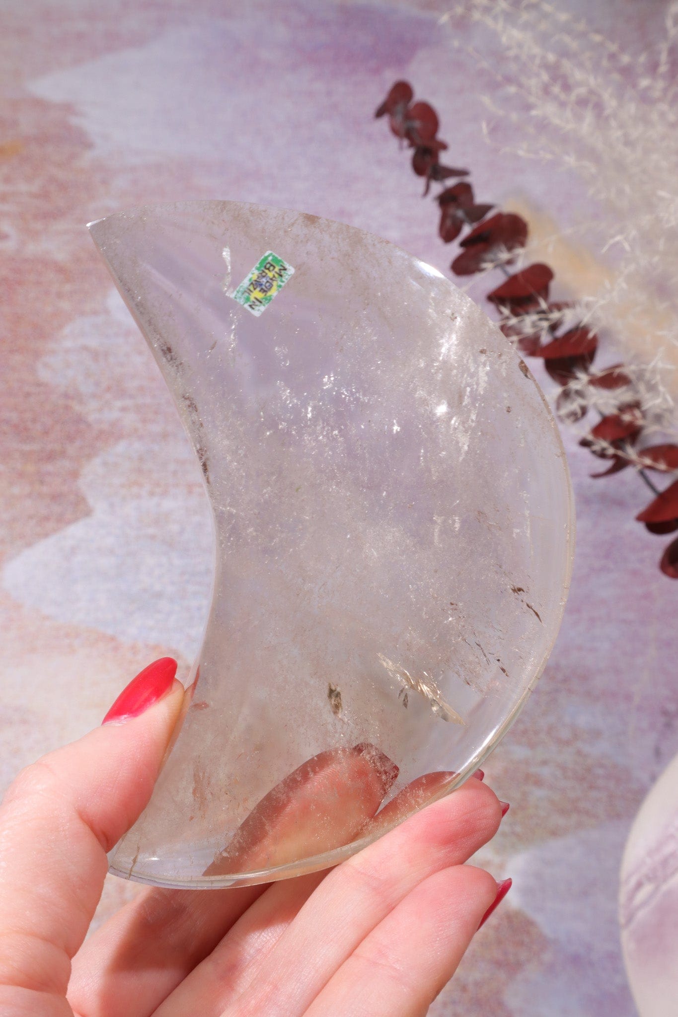 Smokey Quartz Moon Carving , Sold as Seen Moons Tali & Loz Crystals