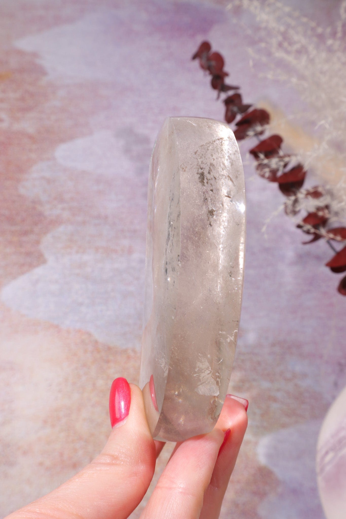 Smokey Quartz Moon Carving , Sold as Seen Moons Tali & Loz Crystals