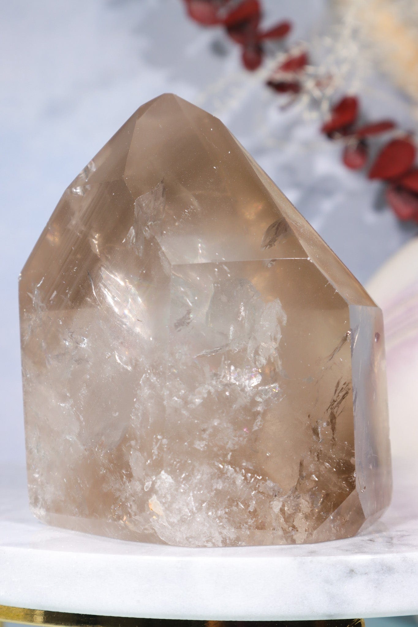 Smokey Quartz Tower with Phantom Inclusions 0.6kg Towers Tali & Loz Crystals