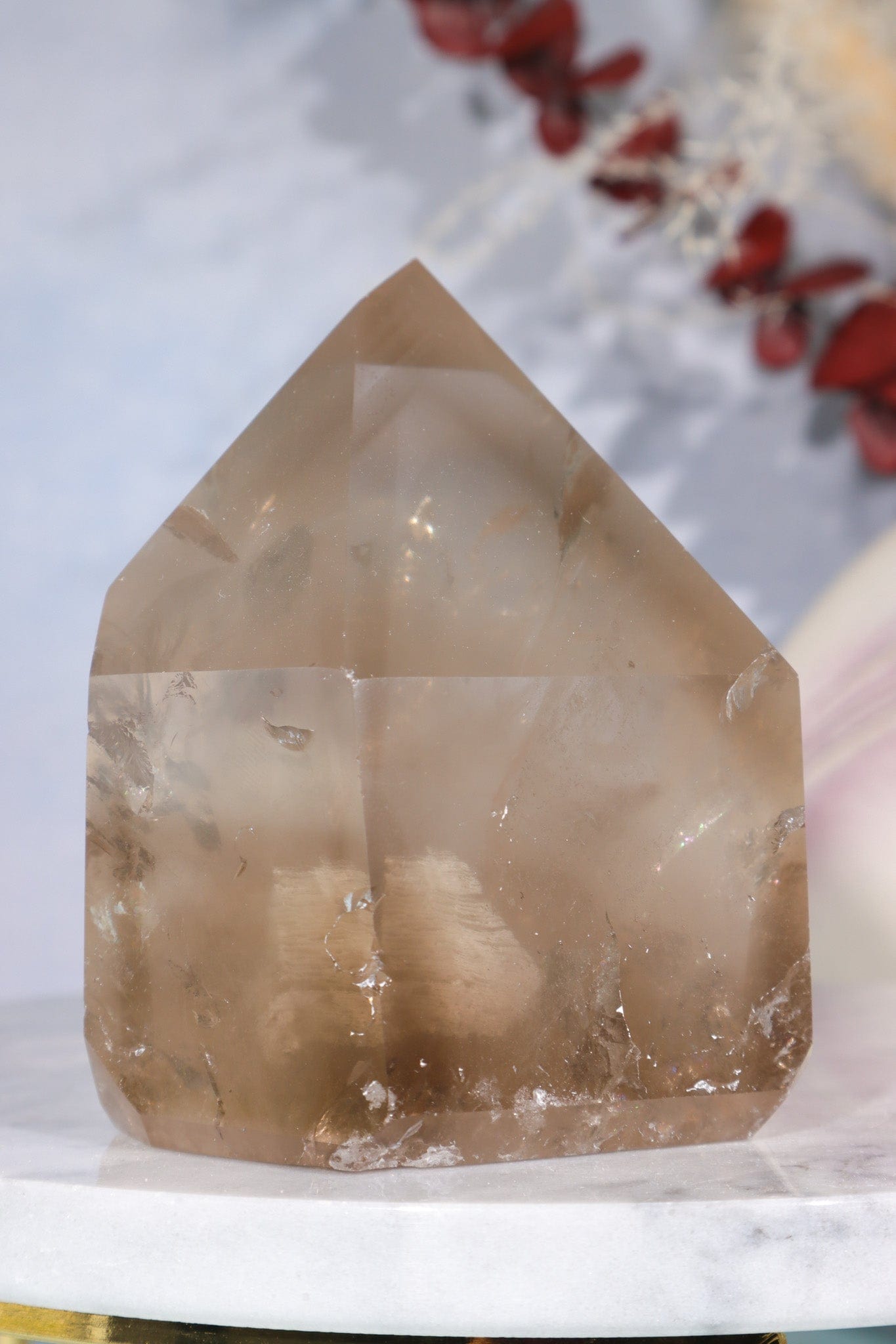 Smokey Quartz Tower with Phantom Inclusions 0.6kg Towers Tali & Loz Crystals