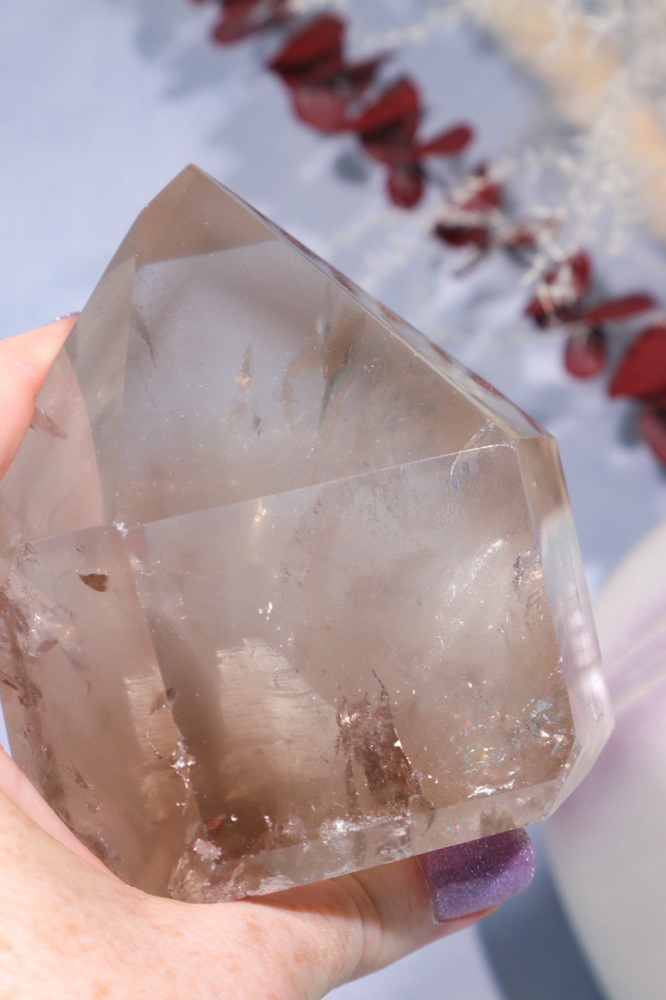 Smokey Quartz Tower with Phantom Inclusions 0.6kg Towers Tali & Loz Crystals