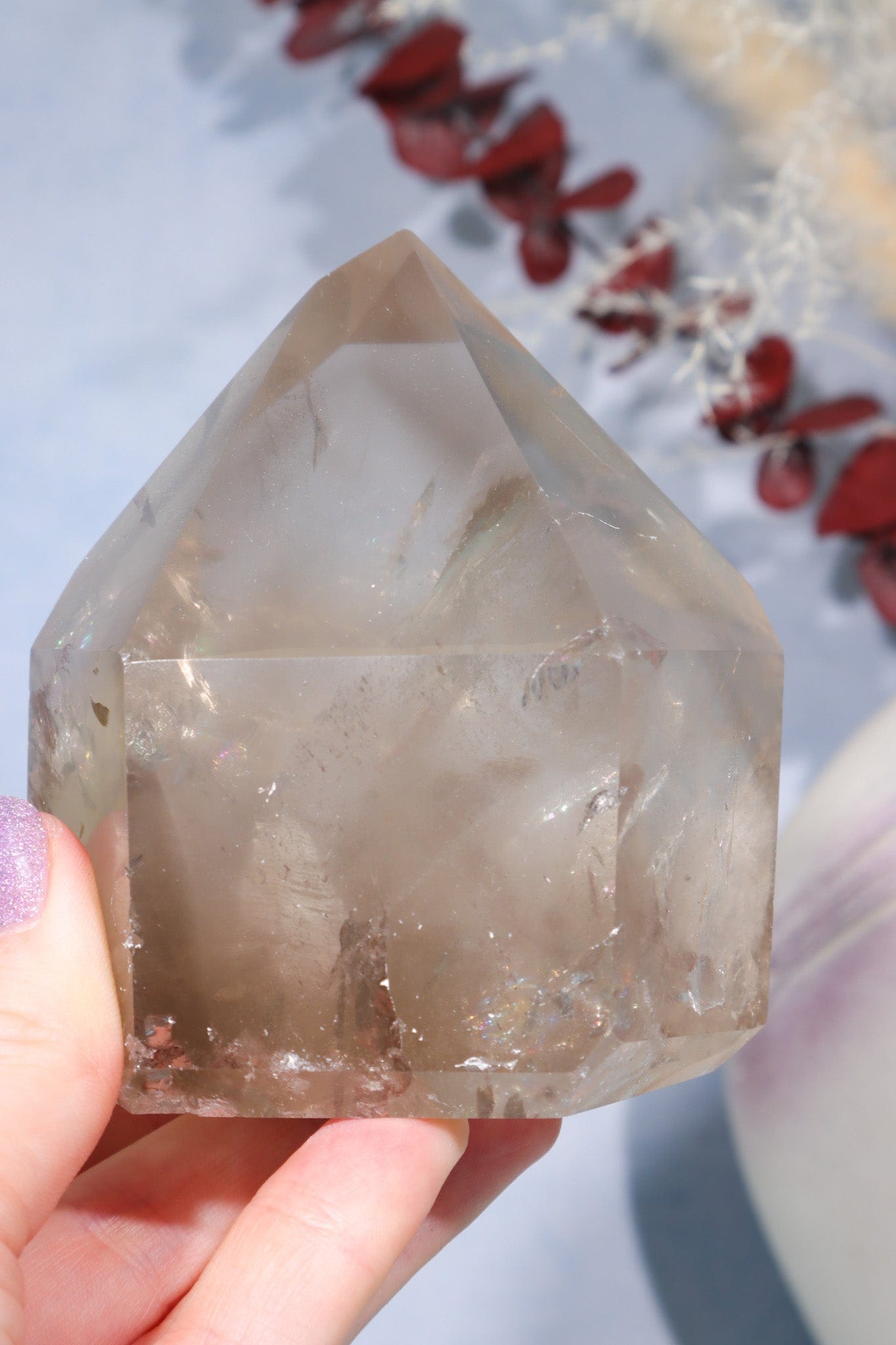 Smokey Quartz Tower with Phantom Inclusions 0.6kg Towers Tali & Loz Crystals