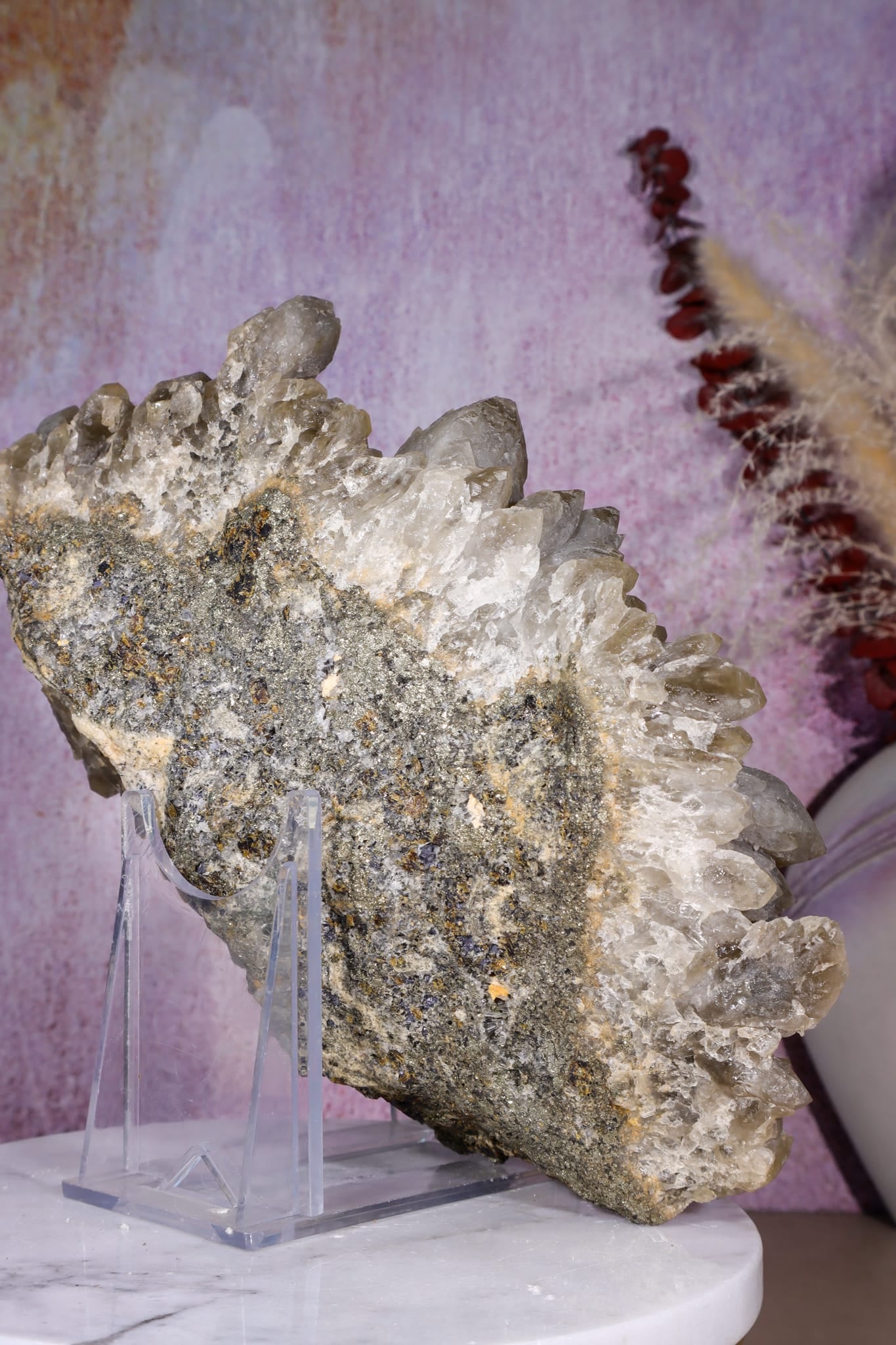 Smoky Quartz Elestial Cluster | 275mm | Romania Quartz Tali & Loz Crystals