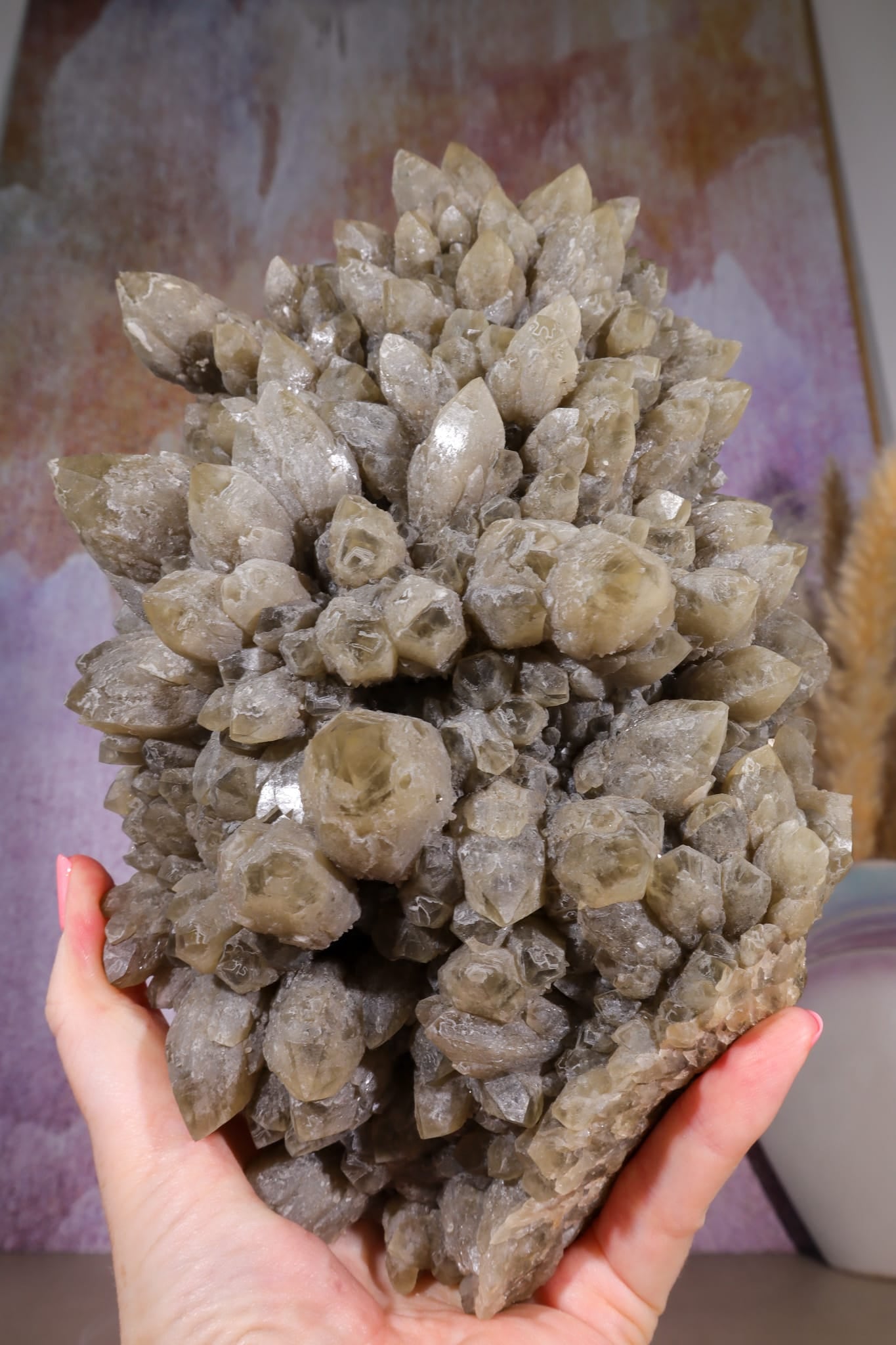 Smoky Quartz Elestial Cluster | 275mm | Romania Quartz Tali & Loz Crystals