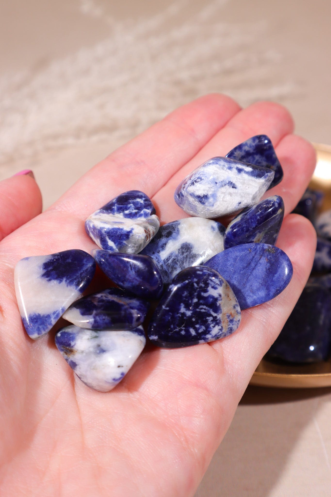 Sodalite Tumblestones 20-30mm - Tali & Loz Crystals