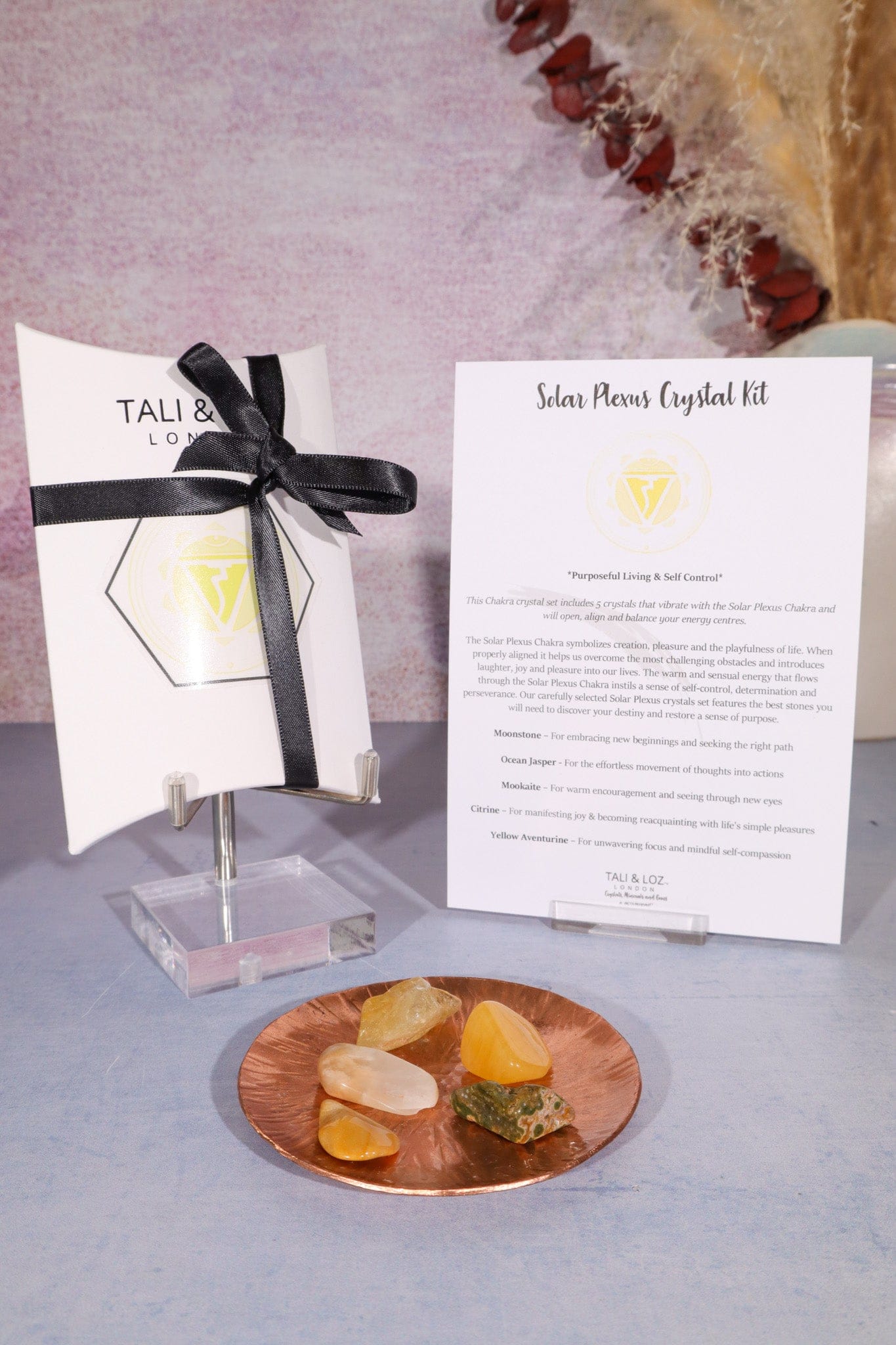Solar Plexus Chakra Crystal Kit Crystal Sets Tali & Loz Crystals