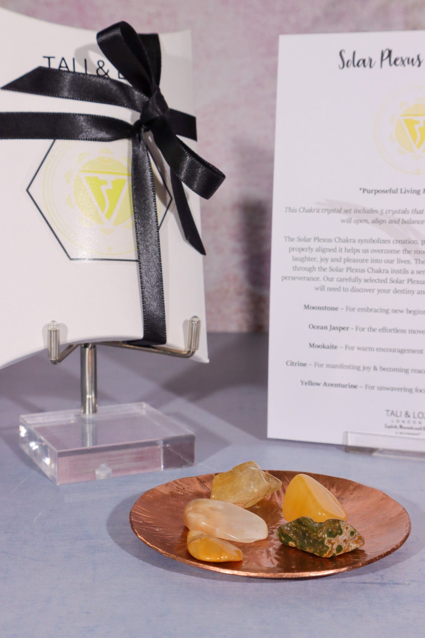 Solar Plexus Chakra Crystal Kit Crystal Sets Tali & Loz Crystals