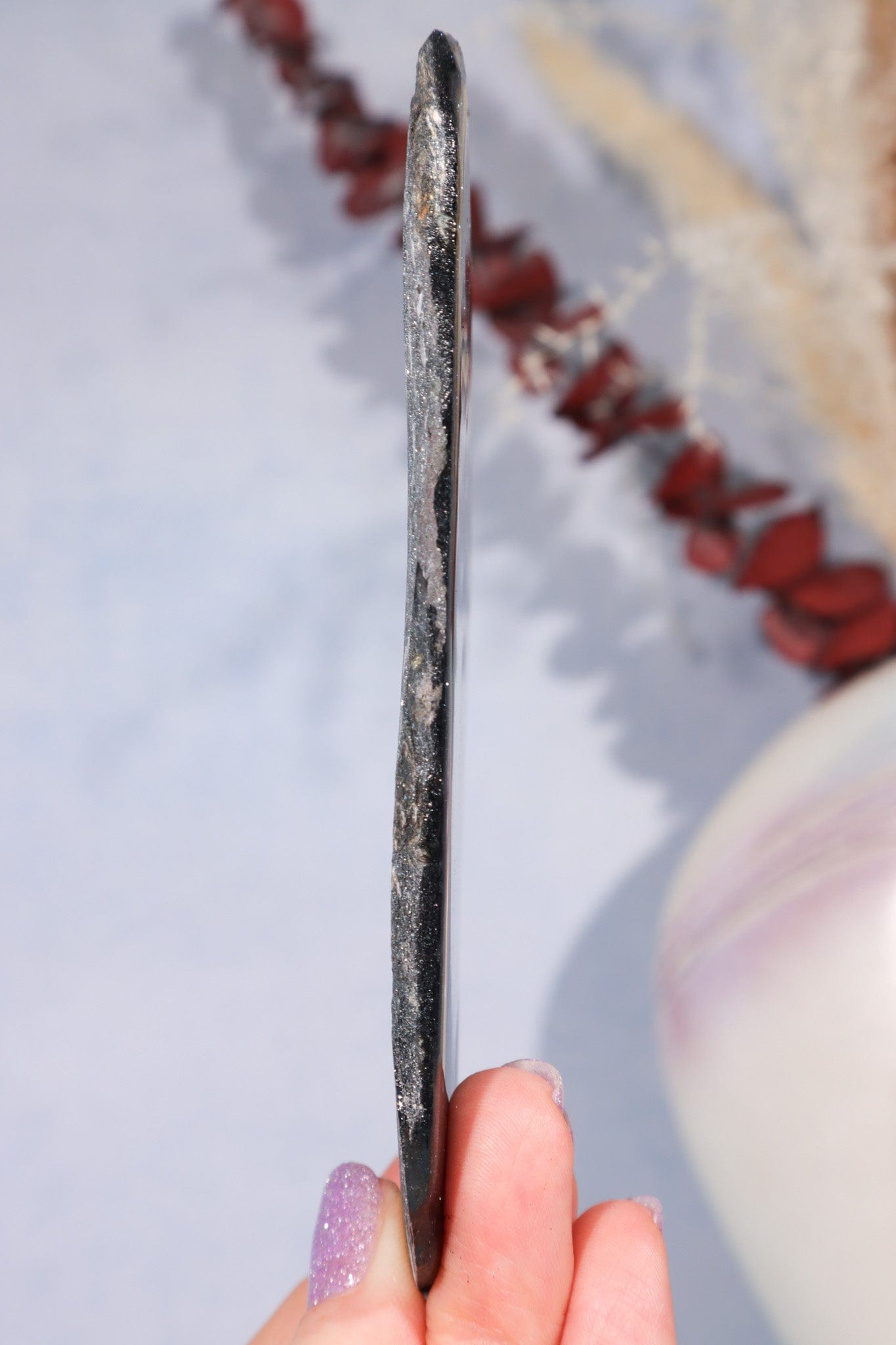 Specularite Hematite Slice, Michigan USA Slices Tali & Loz Crystals