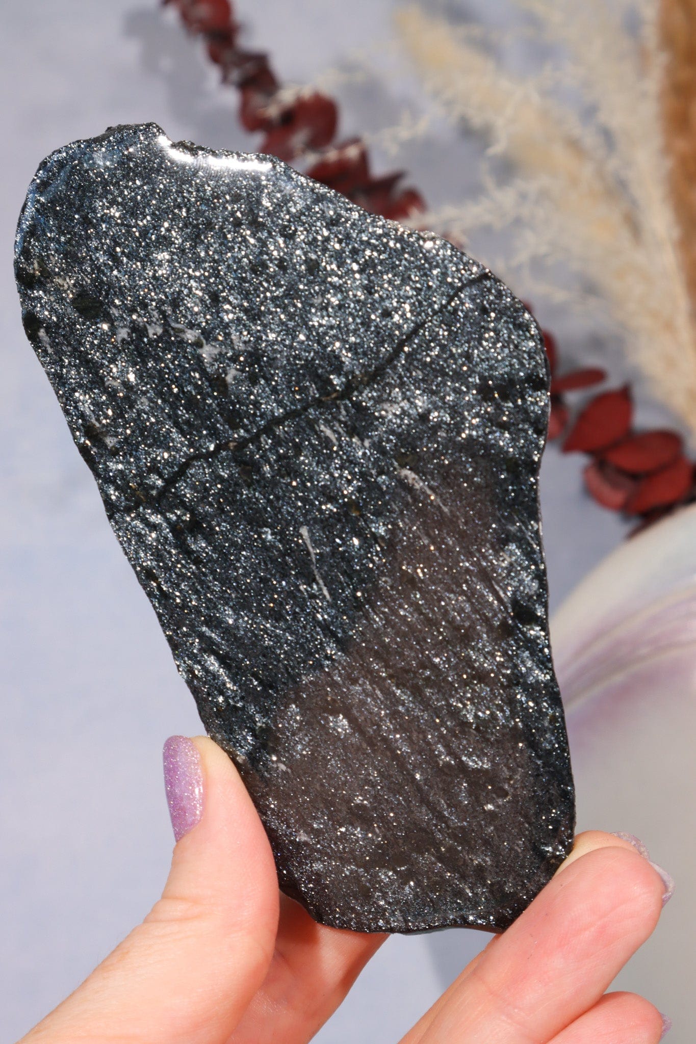 Specularite Hematite Slice, Michigan USA Slices Tali & Loz Crystals