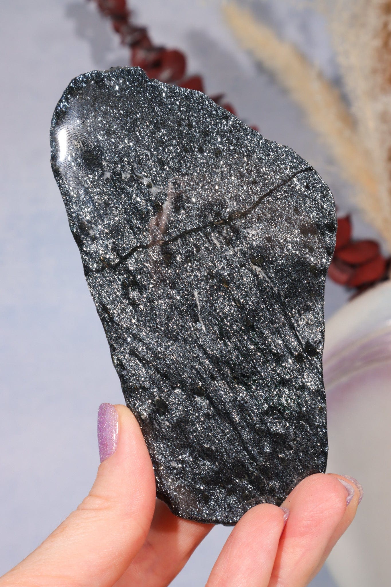 Specularite Hematite Slice, Michigan USA Slices Tali & Loz Crystals