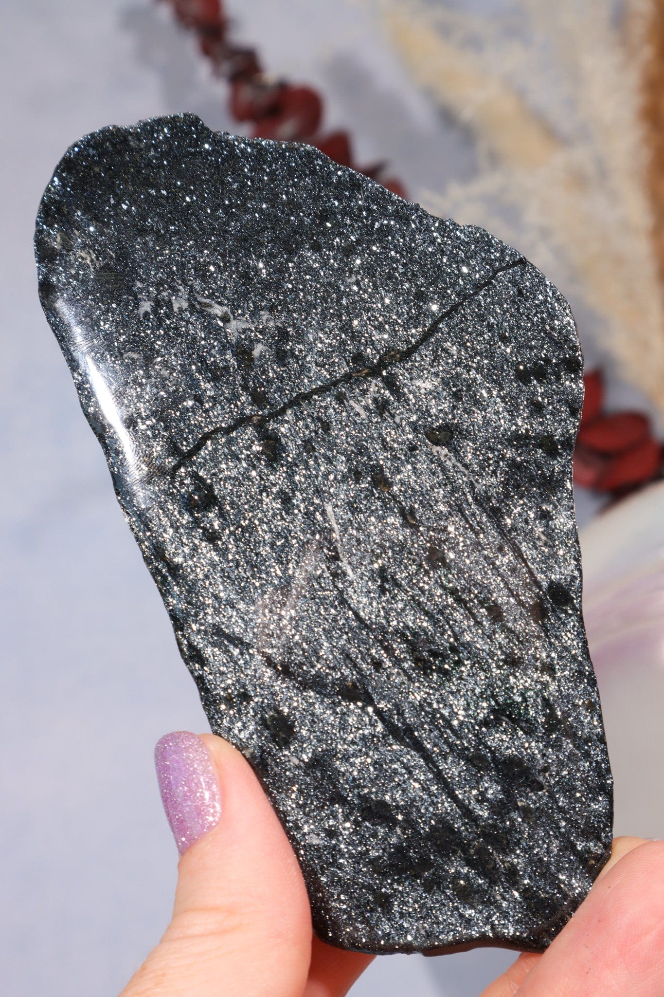 Specularite Hematite Slice, Michigan USA Slices Tali & Loz Crystals