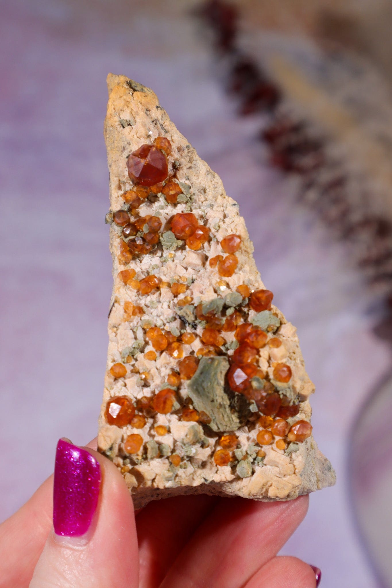 Spessartine Garnet 7,4cm, North Carolina, USA Specimen Tali & Loz Crystals