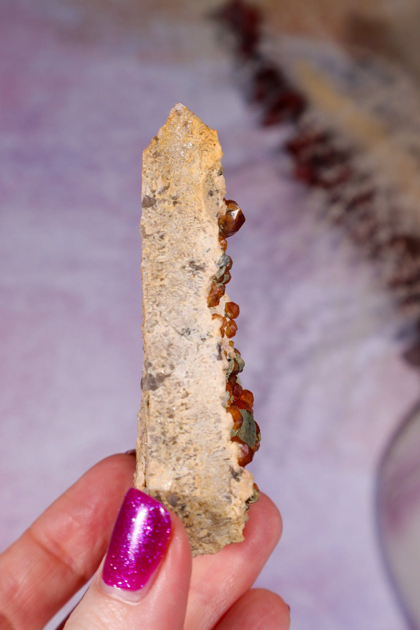 Spessartine Garnet 7,4cm, North Carolina, USA Specimen Tali & Loz Crystals