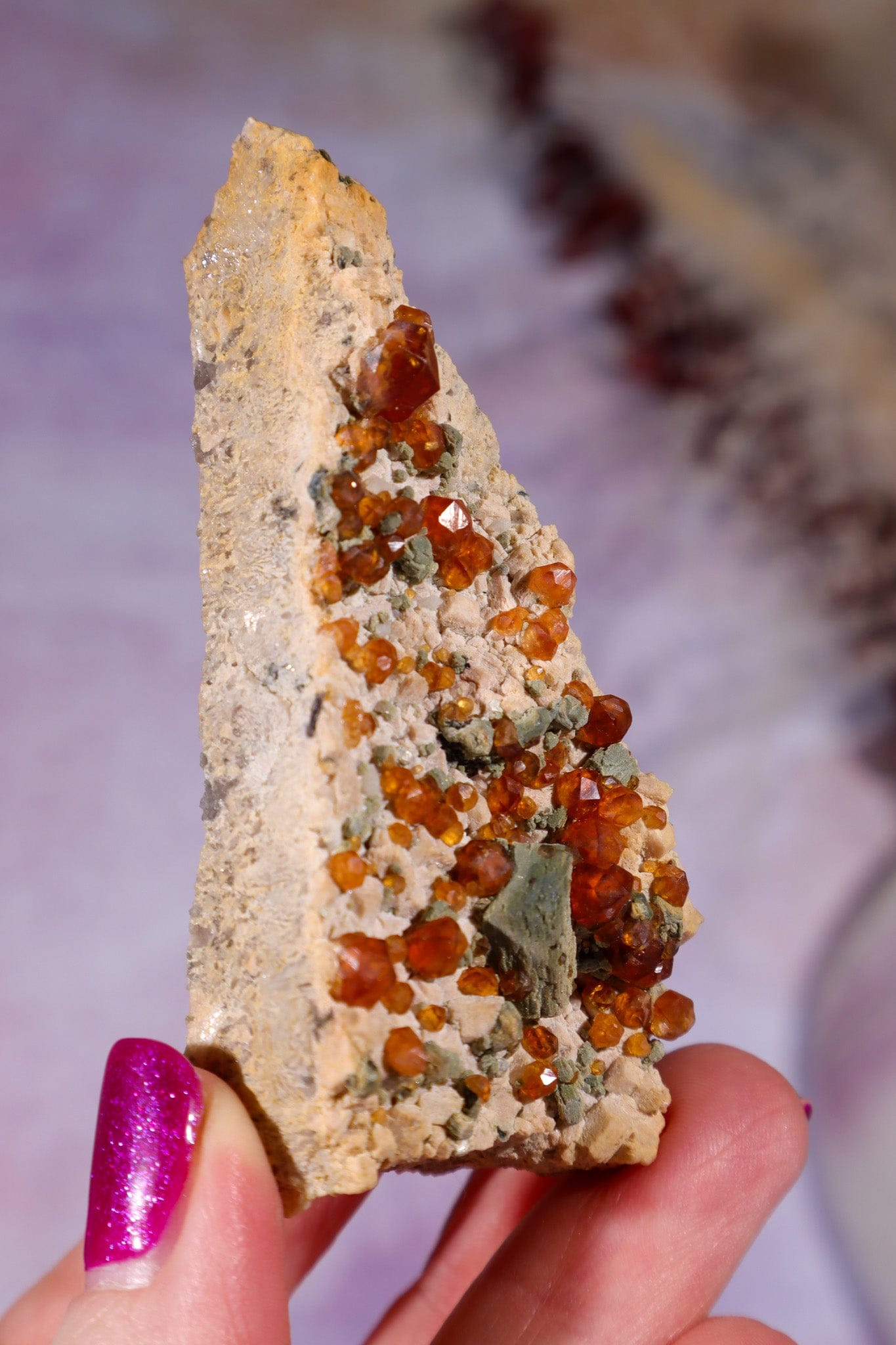 Spessartine Garnet 7,4cm, North Carolina, USA Specimen Tali & Loz Crystals