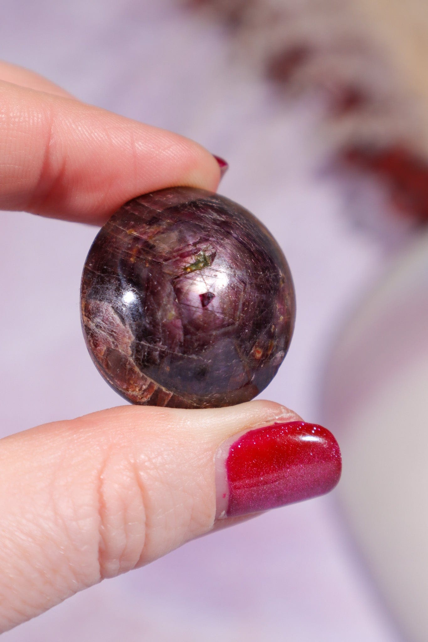 Star Ruby Cabochon 26gr Polished Crystals Tali & Loz Crystals