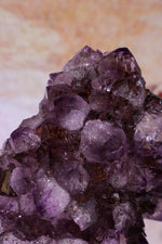 Statement Amethyst Cluster With Bespoke Stand 3.1KG Clusters Tali & Loz Crystals