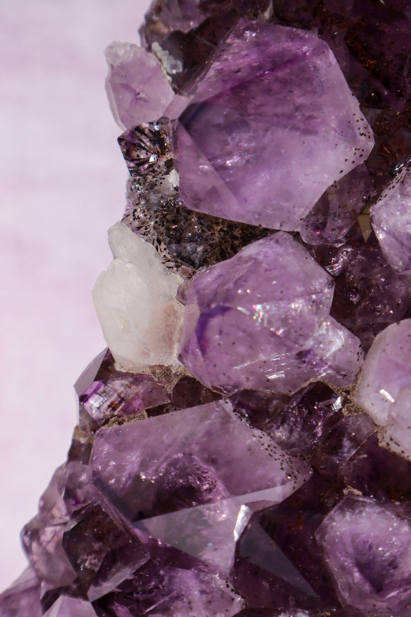 Statement Amethyst Cluster With Bespoke Stand 3.1KG Clusters Tali & Loz Crystals
