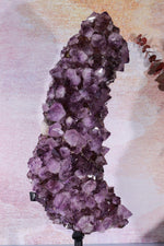 Statement Amethyst Cluster With Bespoke Stand 3.1KG Clusters Tali & Loz Crystals