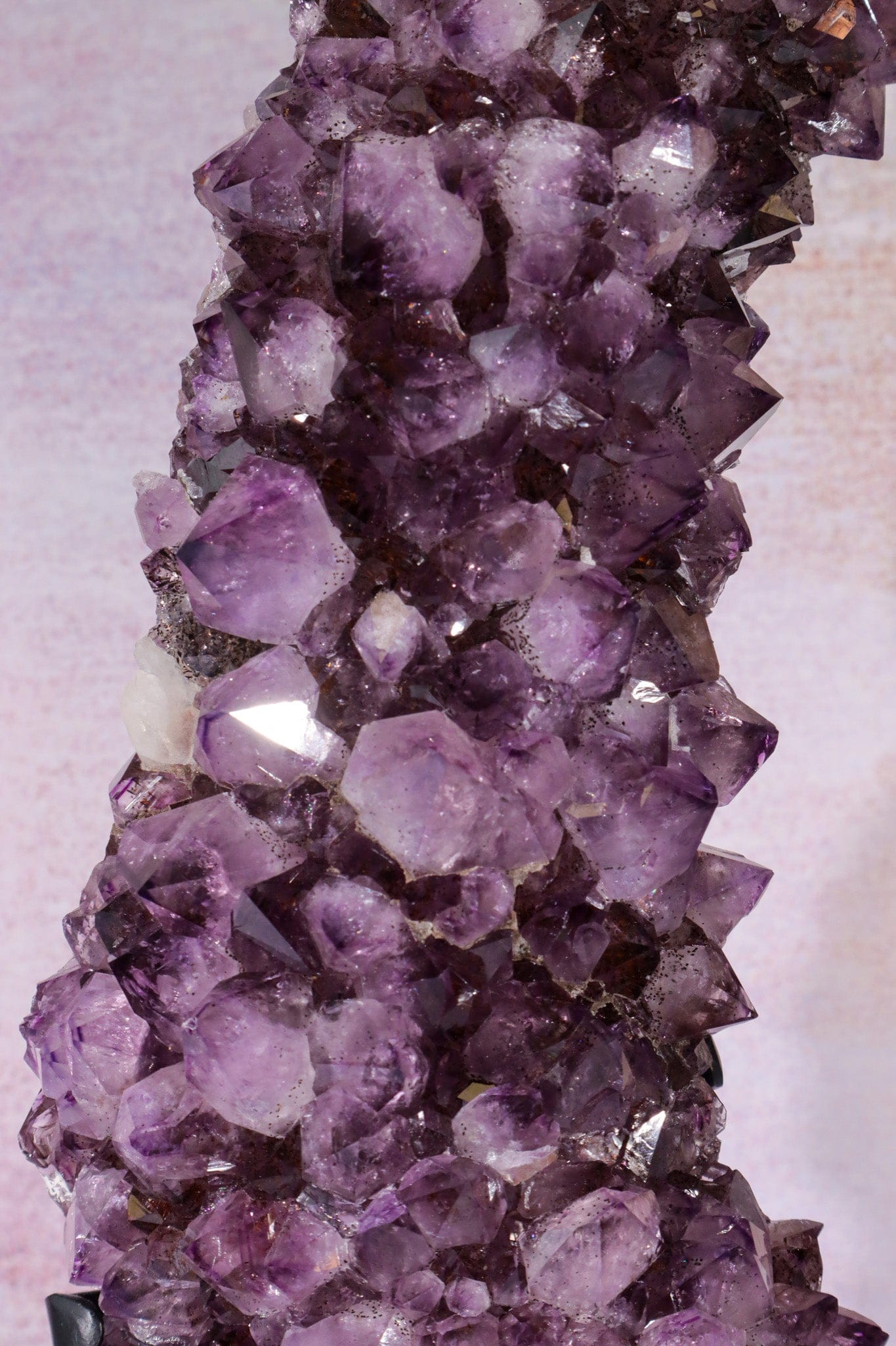 Statement Amethyst Cluster With Bespoke Stand 3.1KG Clusters Tali & Loz Crystals