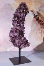 Statement Amethyst Cluster With Bespoke Stand 3.1KG Clusters Tali & Loz Crystals