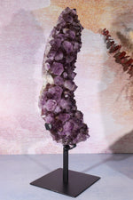 Statement Amethyst Cluster With Bespoke Stand 3.1KG Clusters Tali & Loz Crystals