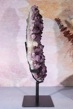 Statement Amethyst Cluster With Bespoke Stand 3.1KG Clusters Tali & Loz Crystals